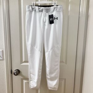 Under Armour UA Utility Closed Boys Loose Baseball Pants White Size YLG